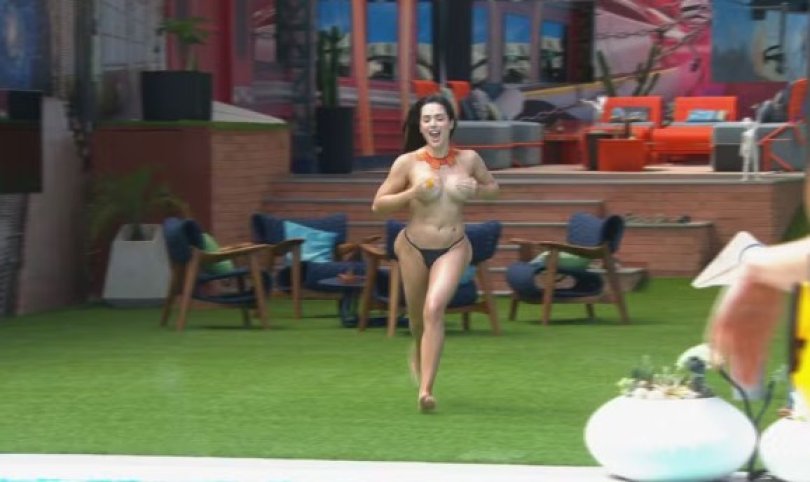 Jordana protagoniza topless na piscina e agita "BBB 26"...