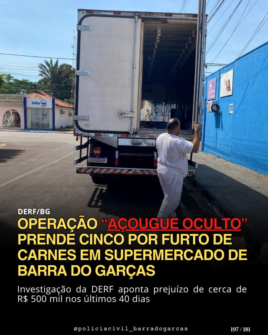 Operação “Açougue Oculto” em Barra do Garças 