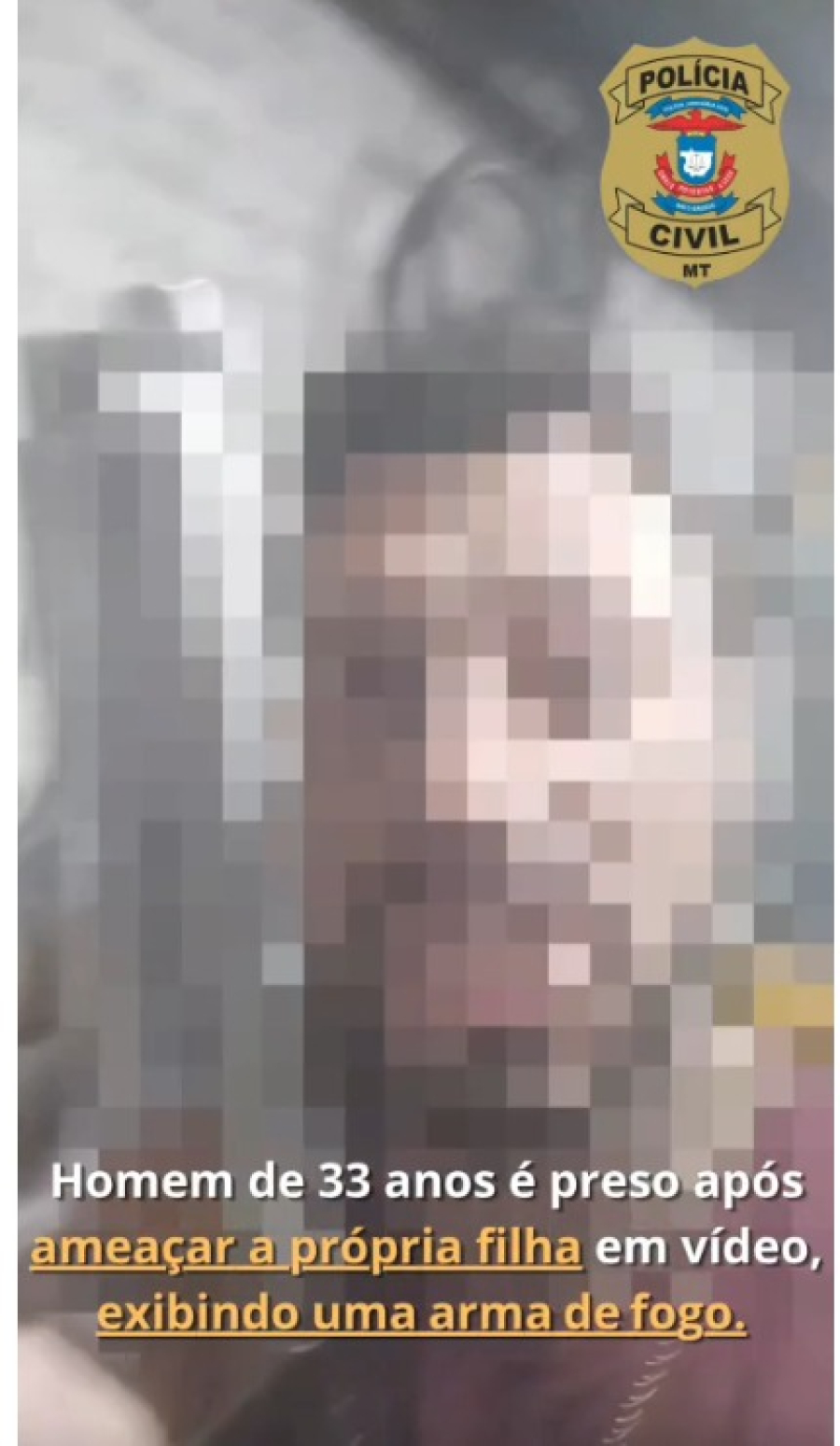 Homem é preso após ameaças com arma de fogo