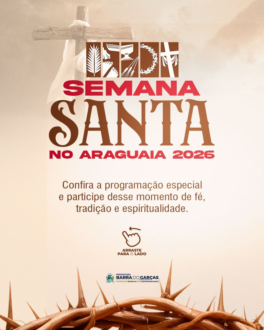 Barra do Garças recebe programação especial da Semana Santa no Araguaia