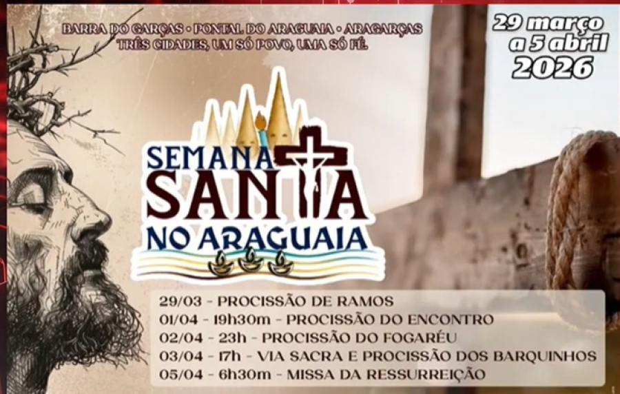 Padre Cristiano divulga programação da Semana Santa.