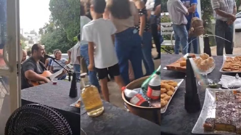 Velório de ex-prefeito tem banda, cerveja, buffet e fogos...