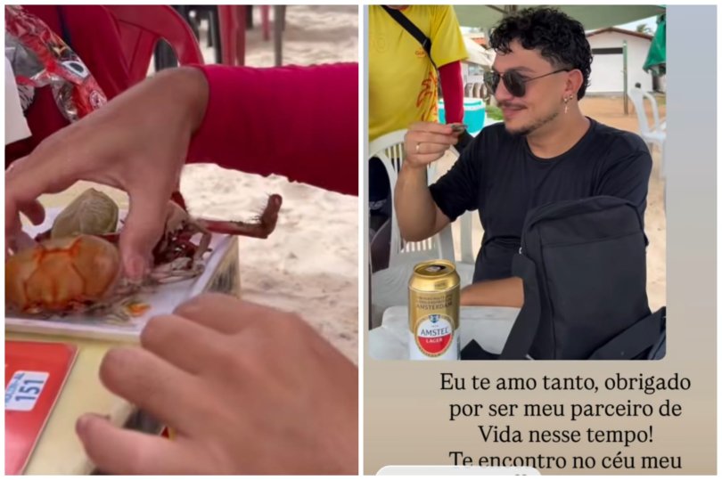 Cabeleireiro de VG morre após comer caranguejo em praia de AL...