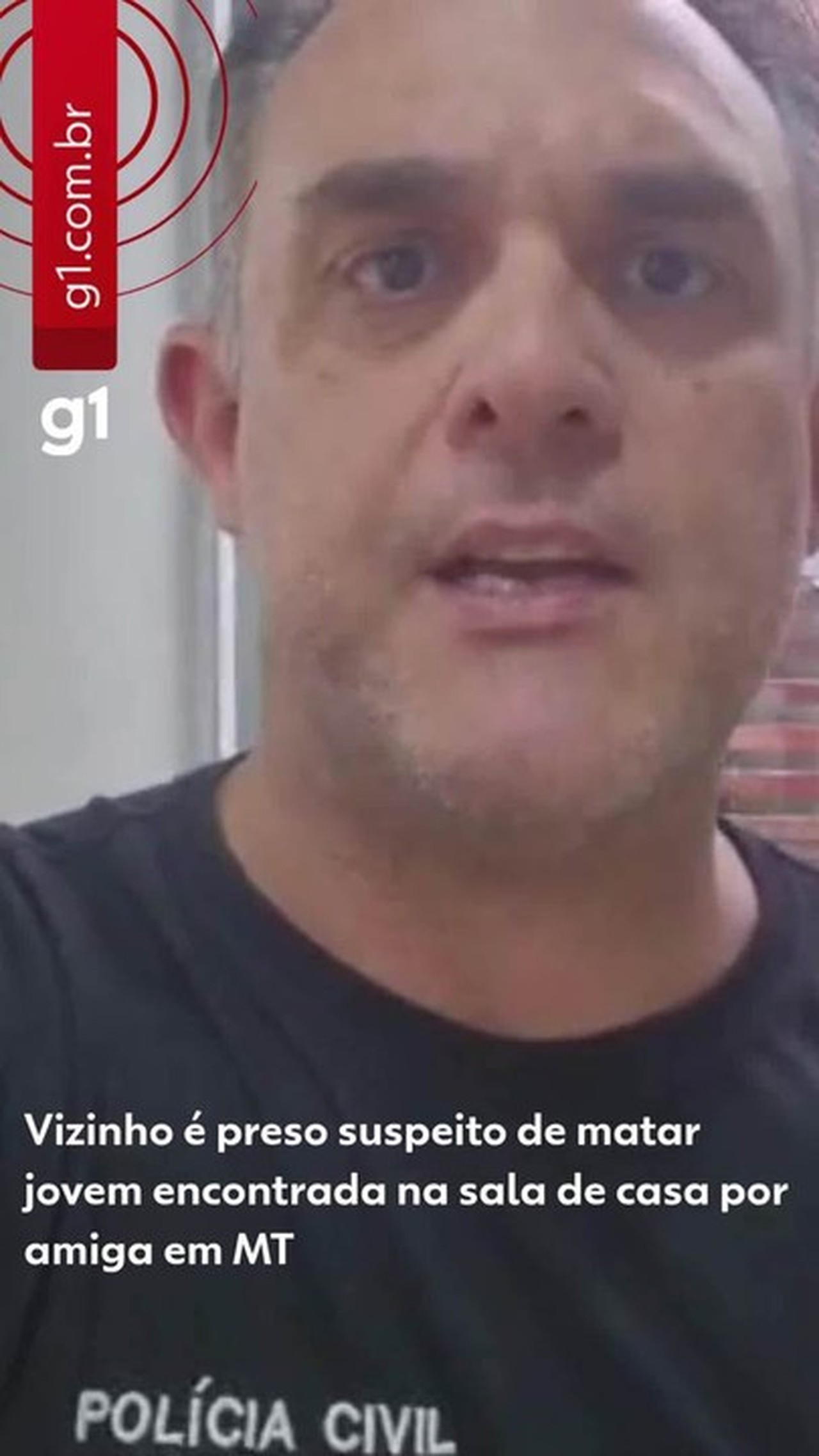 Vizinho suspeito de matar jovem encontrada na sala de casa em MT enviou mensagens obscenas à vítima dias antes do crime