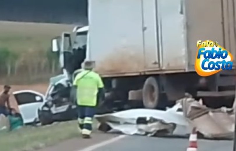 Acidente entre picape e caminhão termina com motorista morto em MT...