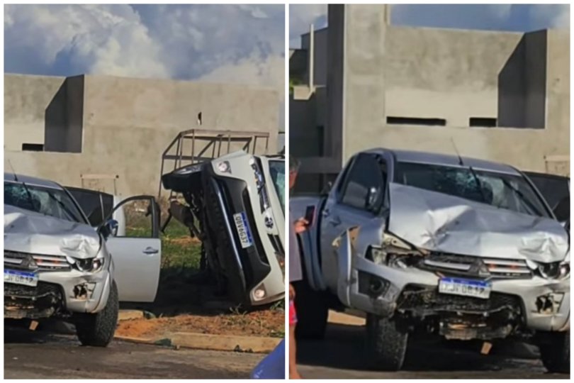 Batida entre caminhonetes deixa seis feridos em MT...