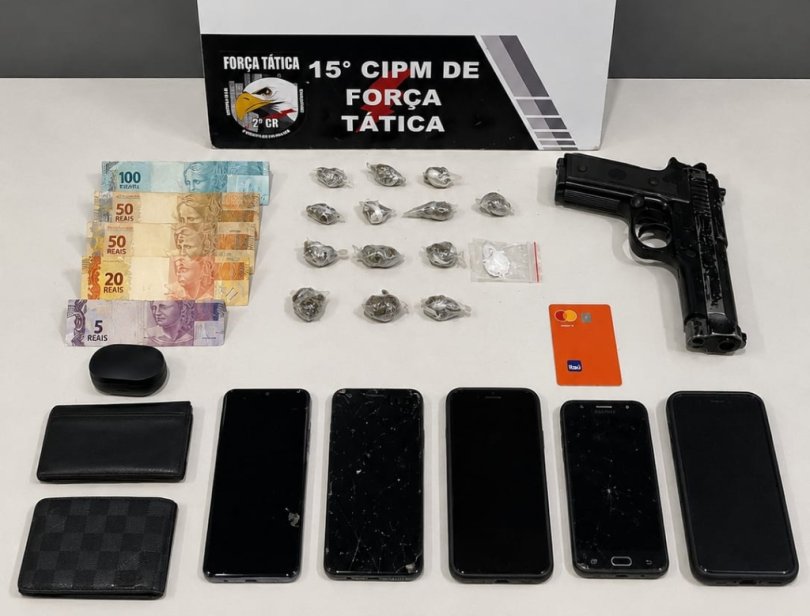 Força Tática apreende menores com drogas e arma fake em VG...