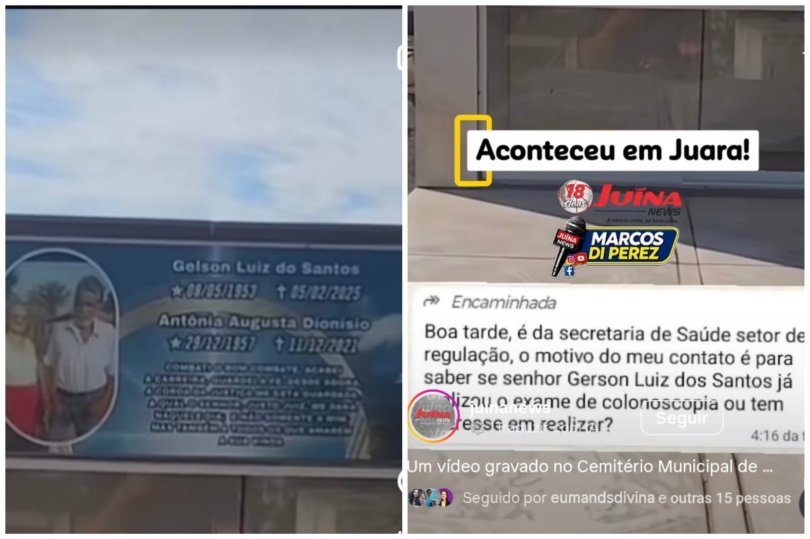 Exame é liberado 9 meses após morte de idoso; filho vai ao cemitério "informar" o pai...