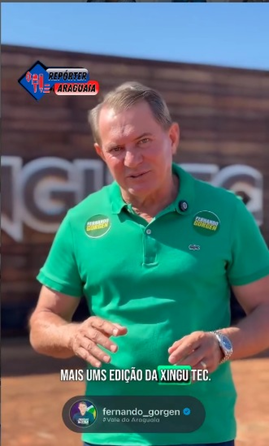 Fernando Gorgen participa da  Xingutec Regional 2026 em Confresa