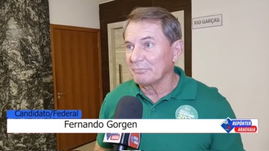 Matéria completa com Fernando Gorgen candidato a deputado federal 2026 ao reporteraraguaia.com, veja ...
