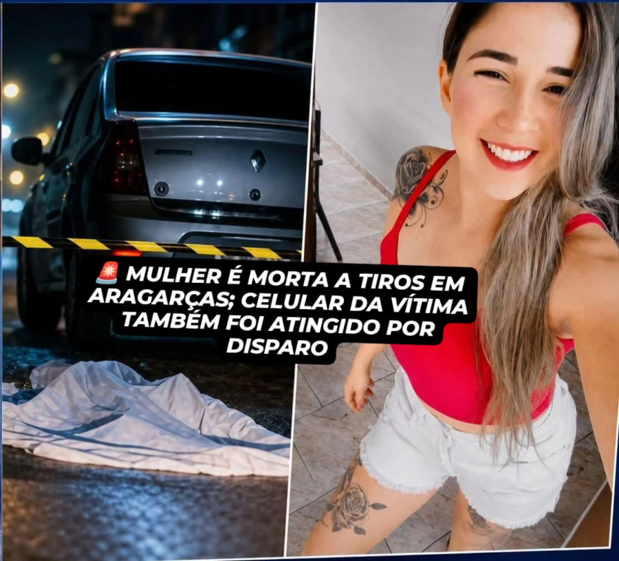 MULHER É MORTA A TIROS EM ARAGARÇAS; CELULAR DA VÍTIMA TAMBÉM FOI ATINGIDO POR DISPARO