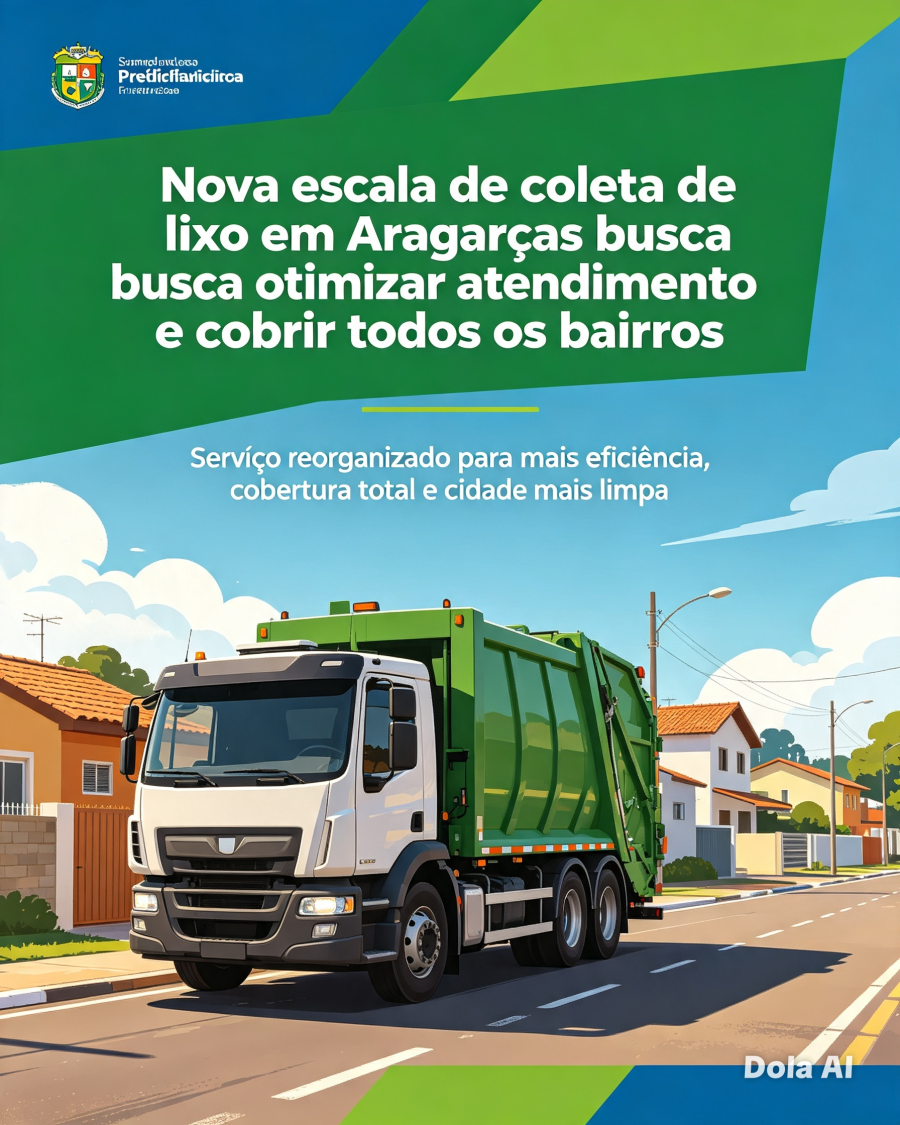 Nova escala de coleta de lixo em Aragarças busca otimizar atendimento e cobrir todos os bairros