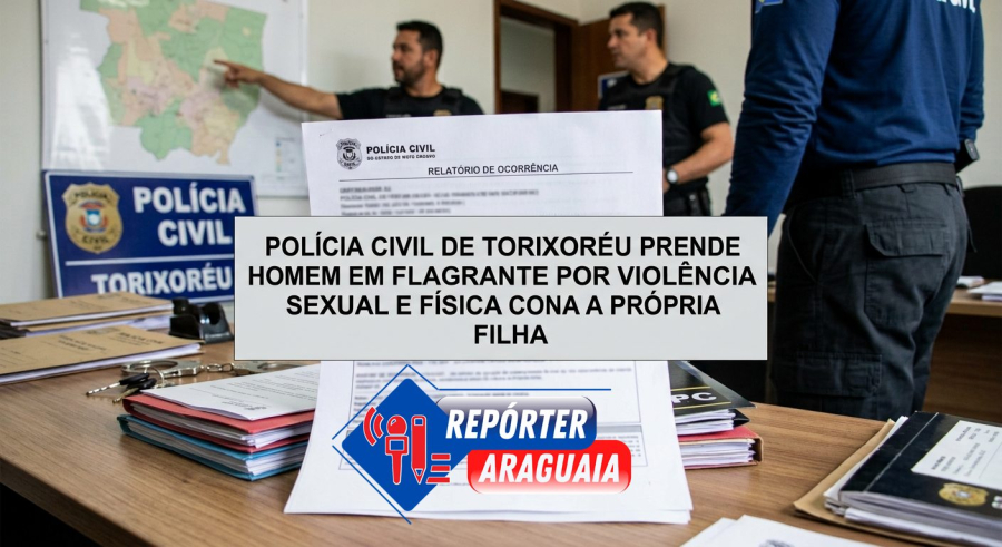 POLÍCIA CIVIL DE TORIXORÉU PRENDE HOMEM EM FLAGRANTE POR VIOLÊNCIA SEXUAL E FÍSICA CONTRA A PRÓPRIA FILHA