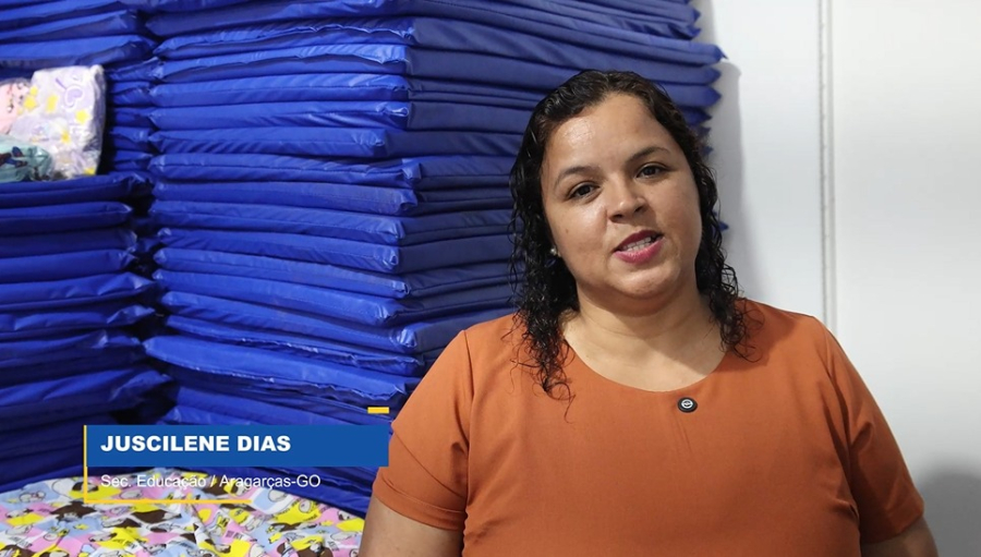 O Governo Municipal de Aragarças realizou a entrega de 500 colchonetes para a creche do município. 
