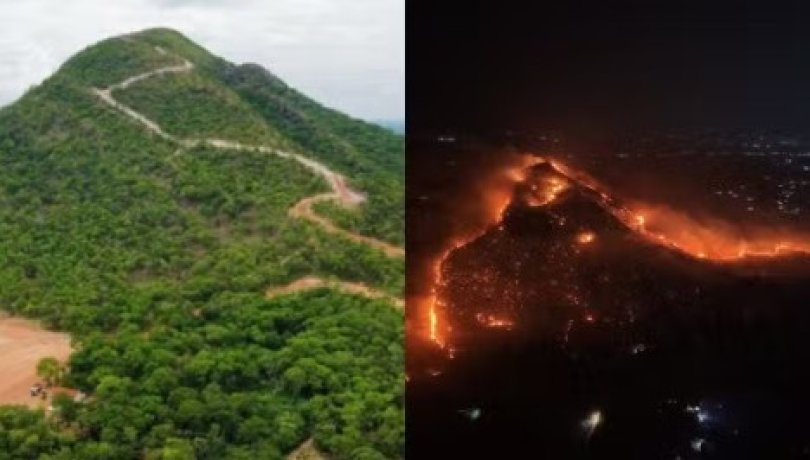 Chuva ajuda e bombeiros de MT controlam incêndio...
