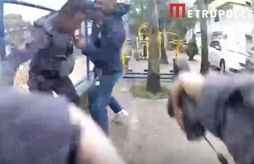 PM atira e mata homem que resistiu à prisão em abordagem; vídeo...
