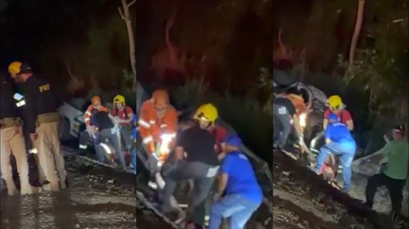 Acidente entre carreta, táxi e carro deixa 2 mortos na BR-364...