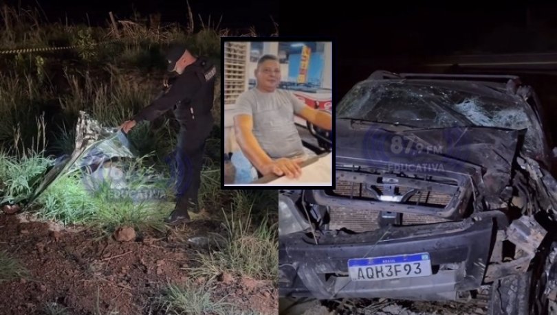 Batida entre moto e S10 mata piloto arremessado em rodovia de MT...