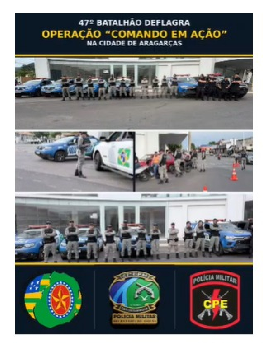 OPERAÇÃO “COMANDO EM AÇÃO” EM ARAGARÇAS