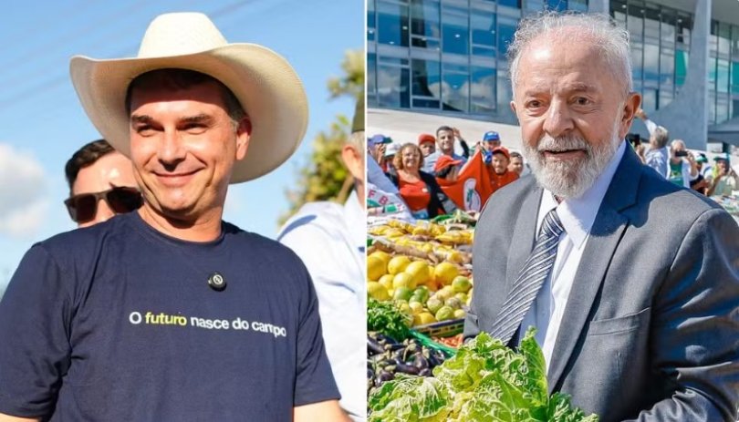 Maiores doadores de Flávio Bolsonaro e Lula são do agro...