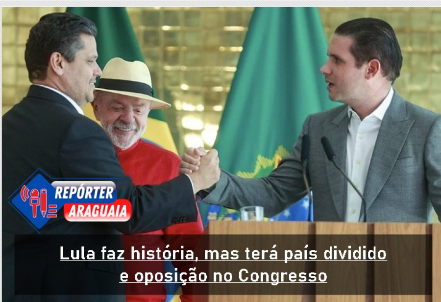 Lula faz história, mas terá país dividido e oposição no Congresso